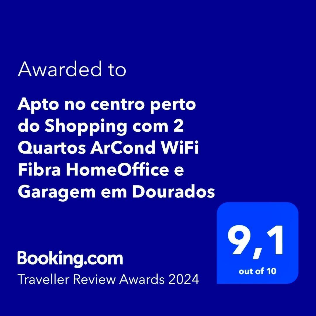 Apto No Centro Perto Do Shopping Com 2 Quartos De Casal Arcond Wifi Fibra Homeoffice E Garagem Em Дорадус Экстерьер фото
